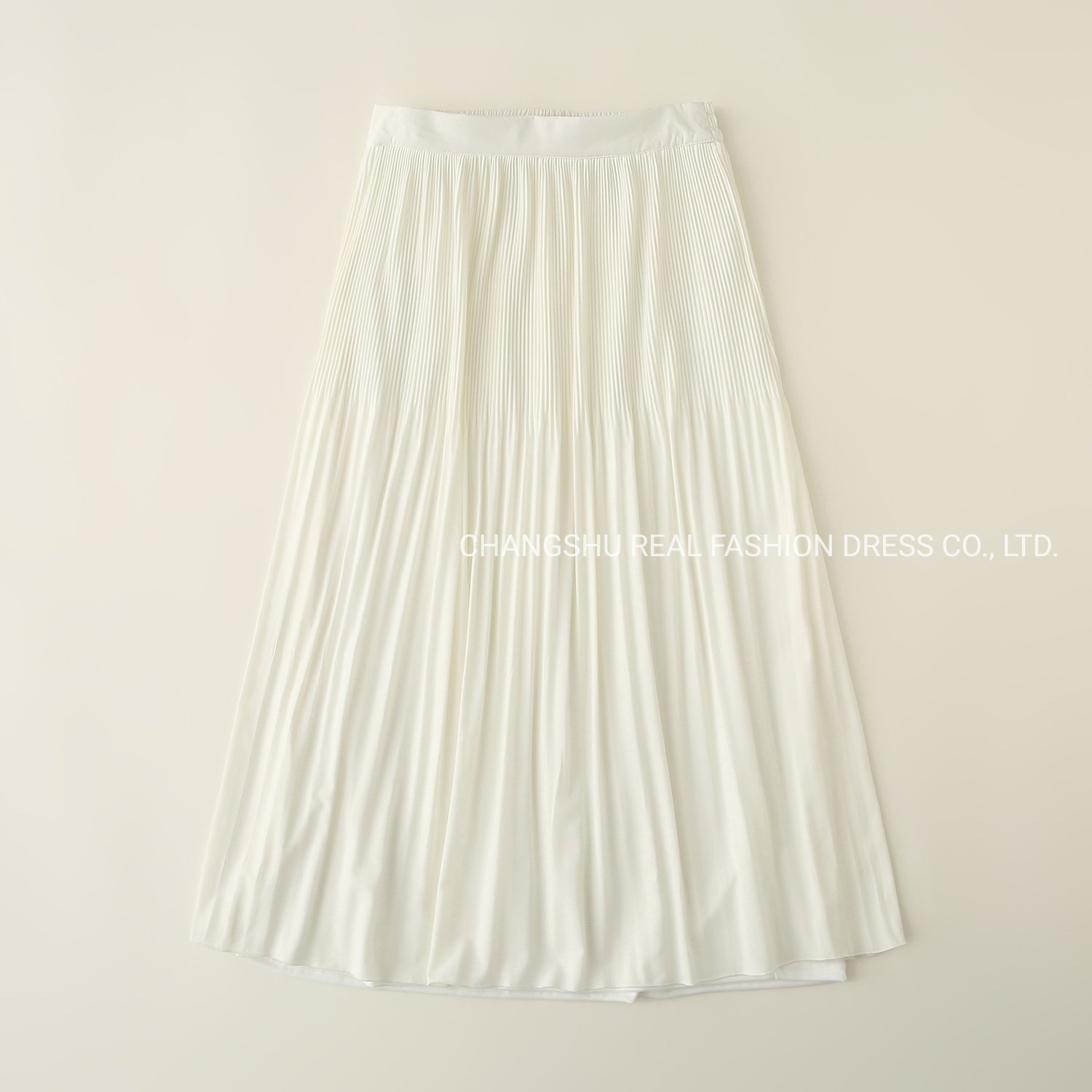 Girl Children 2022 Fashion White Pleat Skirt Clothes with Elastic at Waistband