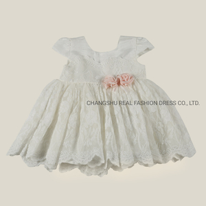 Infant Baby Kids Clothes Girl Children Dress with Panty and Embroidery Fabric