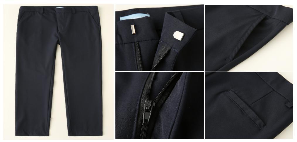 Toddle Children Clothing Boy Kids Woven Pant Wear with Functional Front Fly and Pocket