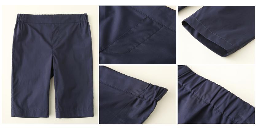 Infant Baby 2022 Boy Navy Woven Pant Clothes Without Fly