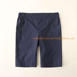 Infant Baby 2022 Boy Navy Woven Pant Clothes Without Fly