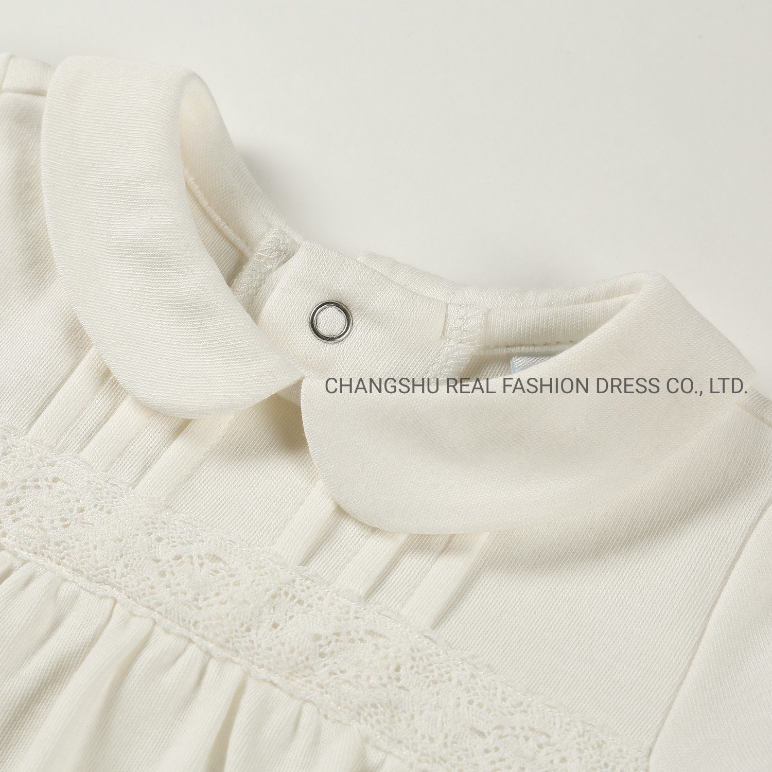 Newborn Baby Clothing Infant Knitted Romper with Embroidery Edge