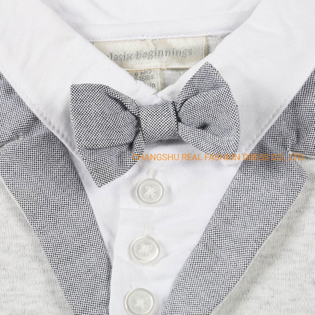 Baby Kids Children Infant Knitted Heather Grey Footed Coverall Romper Boy Girl Romper