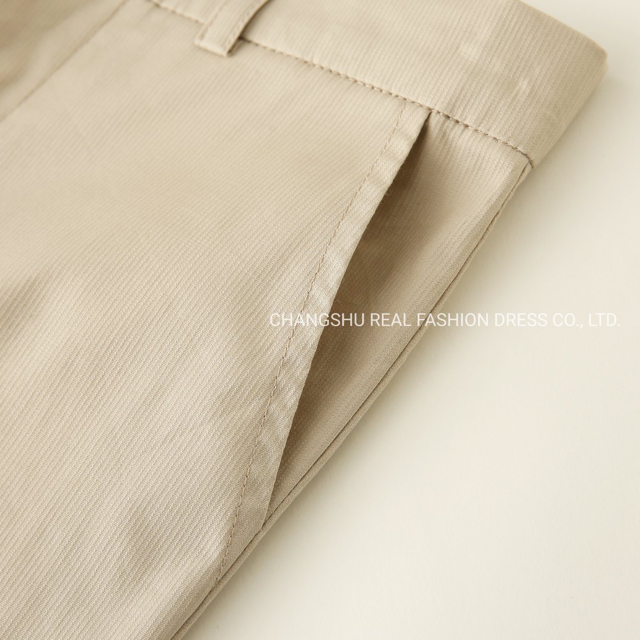 Boy Children Taupe Tan Pant Clothes with Zipper Hook Fly and Waistband Loop