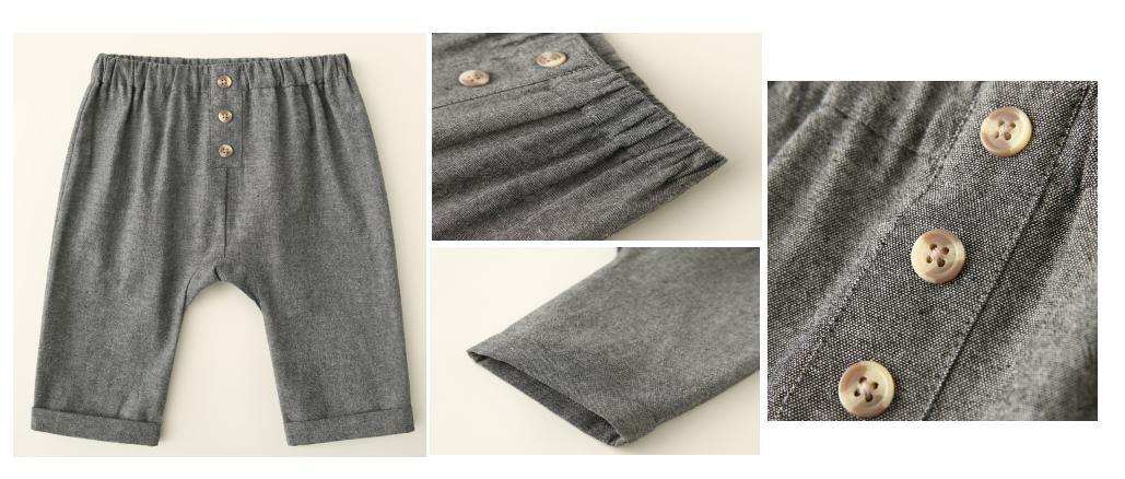 Infant Boy Baby Woven Pant Without Fly Clothes