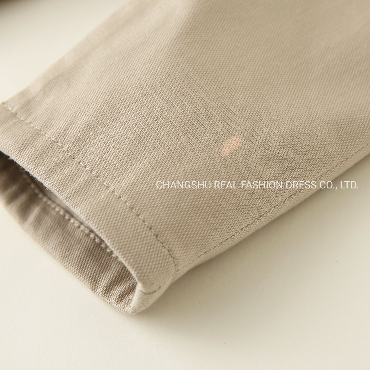 Boy Baby Taupe Tan Pant Clothes with Functional Metal Button Zipper Fly and Elastic Waistband