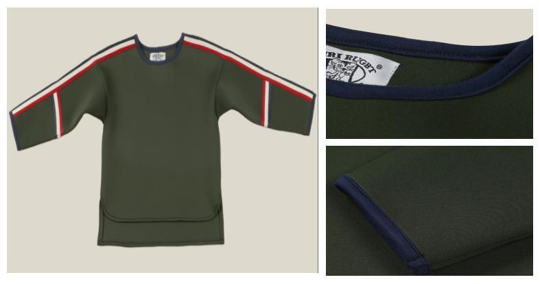 Toddle Baby Kids Children Clothing Boy Woven Scuba Top with Contrast Tape