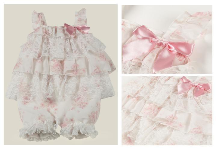 Newborn Baby Nice Clothing Infant Pretty Woven Romper with Lace