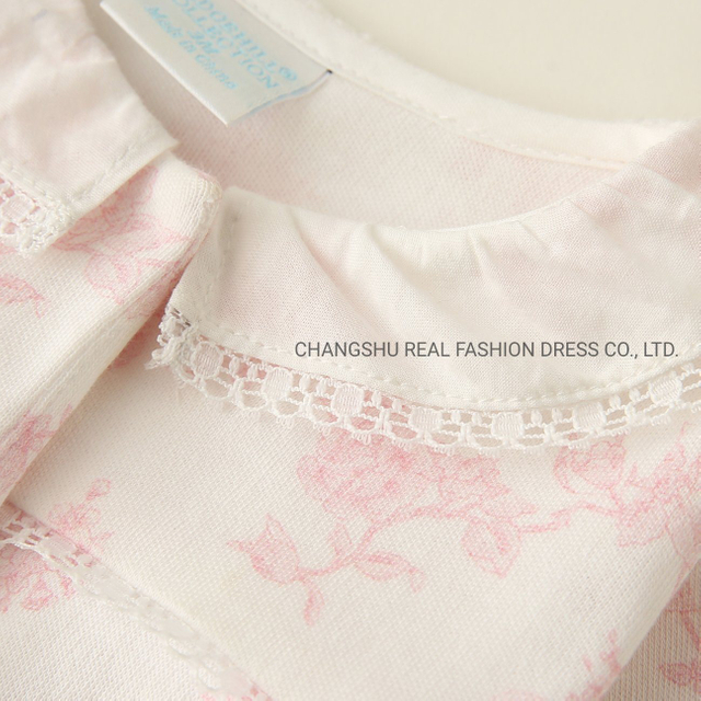 Infant 2022 Girl Baby Knitted Footed Coverall Romper Clothes with Straps by Embroidery