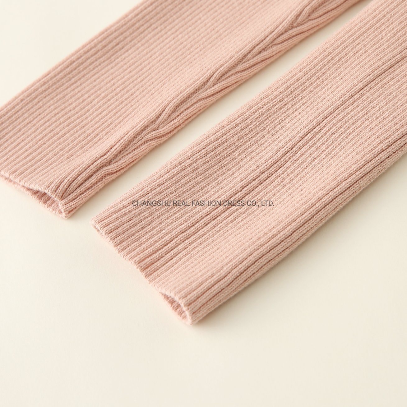 Newborn Baby Clothing Infant Children Nice Knitted Legging Wear with Ribbed Fabric