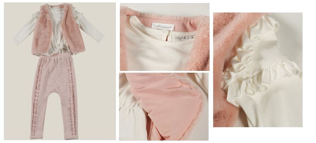 Baby Wear Clothing Infant Woven Vest Knitted Top and Pant Suit Clothing